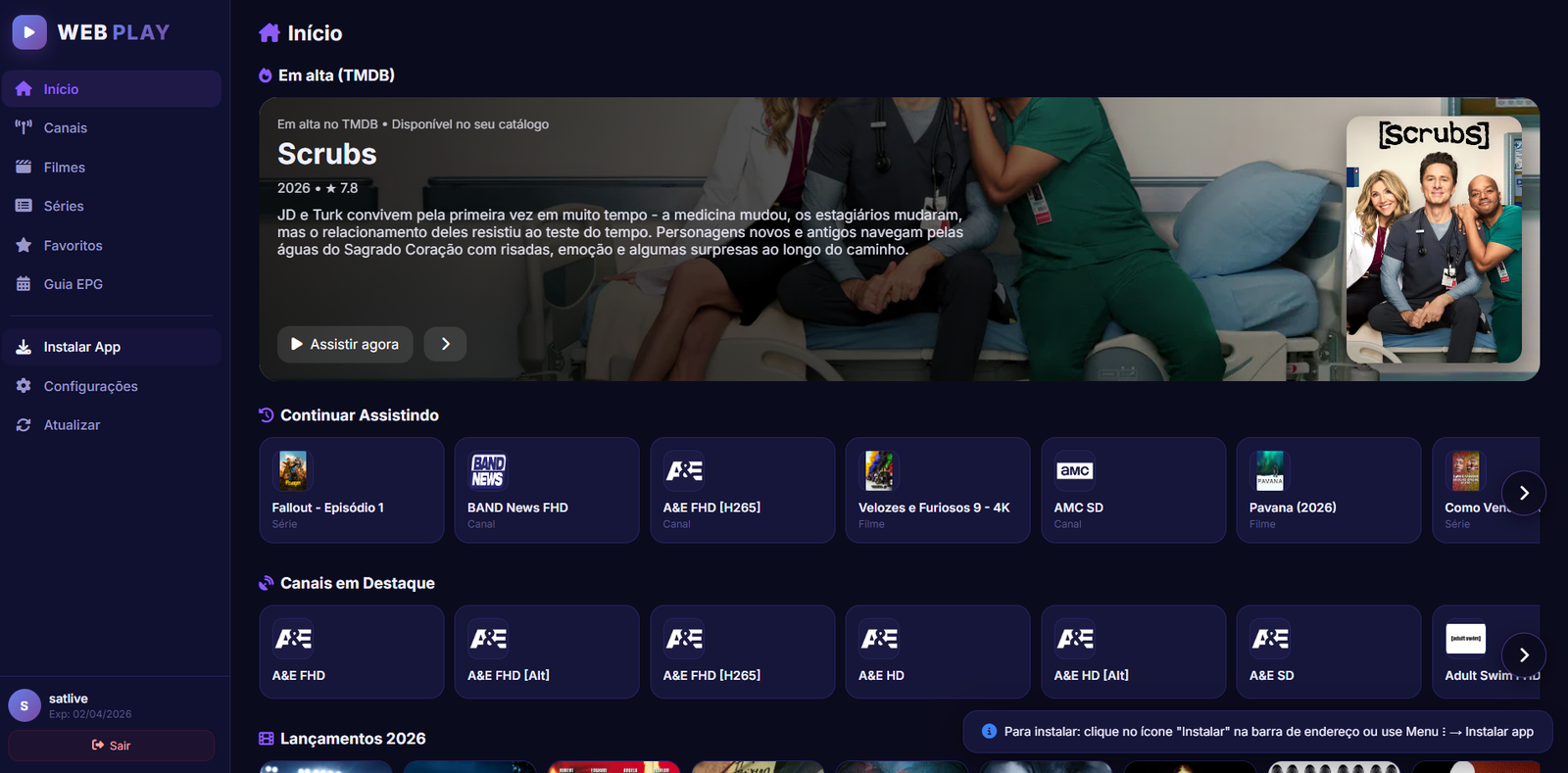 Capa do Web Player Atlas